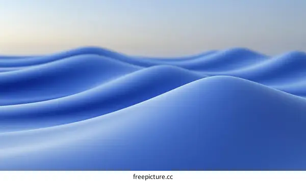 Abstract Blue Wave Surface Design