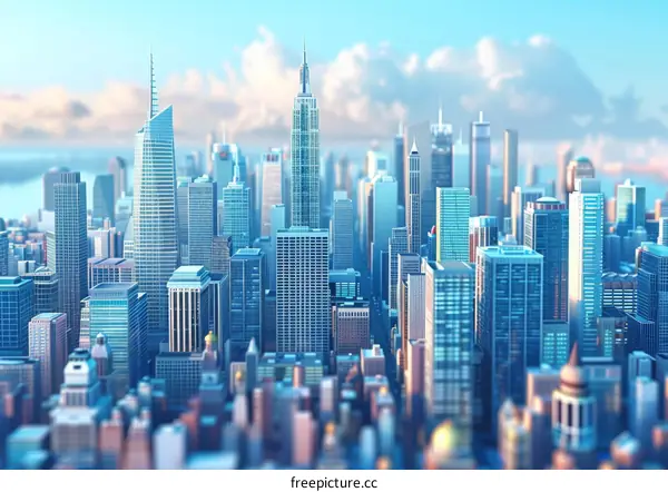 A Miniature City of Glass and Steel