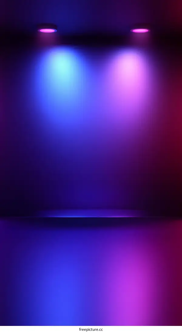 Neon Gradient Empty Studio Background Design