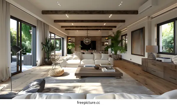 Modern minimalist living room