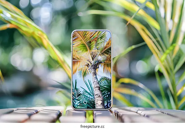 Palm Tree Phone Screen