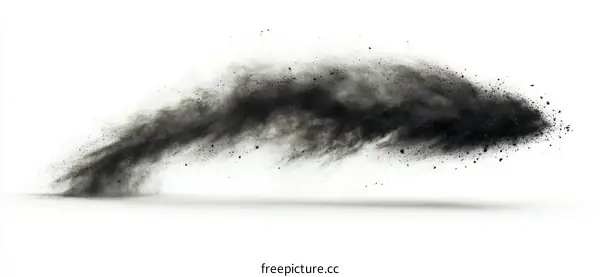 Abstract Black Powder Explosion