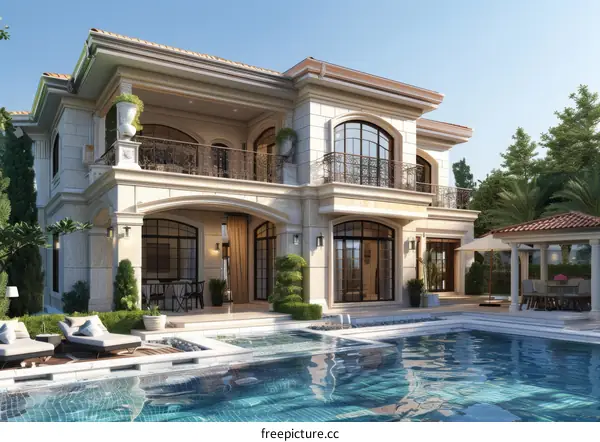 Luxury Villa with Outdoor Pool and Patio