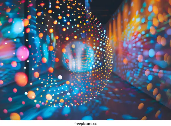 Colorful Abstract Bokeh Lights Background