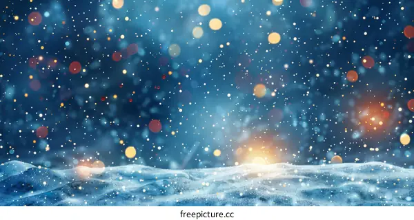 Beautiful Christmas Snowflakes Background