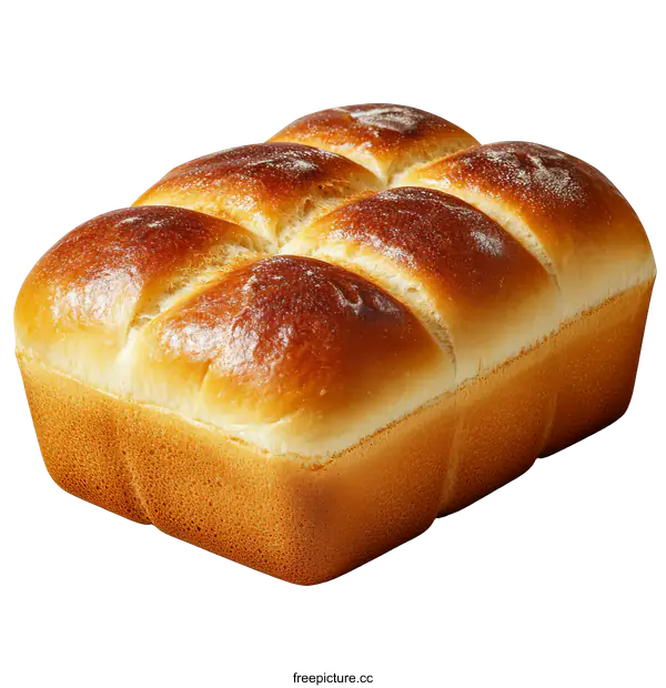 [Transparent Background PNG]Freshly Baked Bread Loaf with Golden Crust