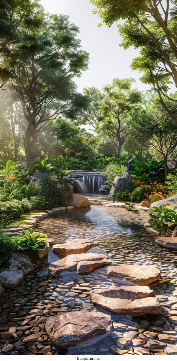 Chinese style garden landscape design