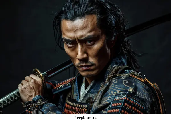 Portrait of a samurai