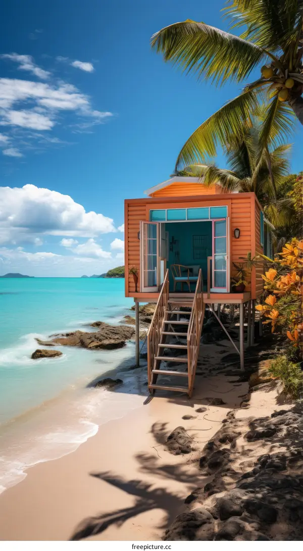 Caribbean Beachfront House Paradise