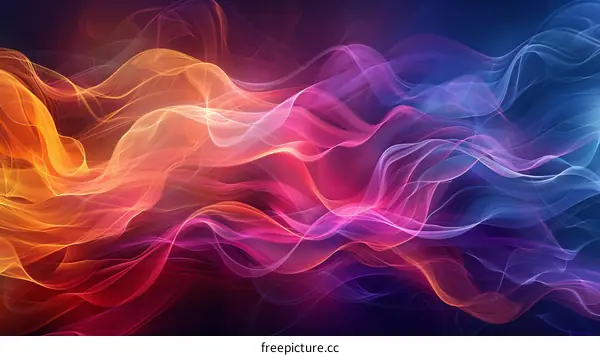 Abstract Colorful Smoke Art Background