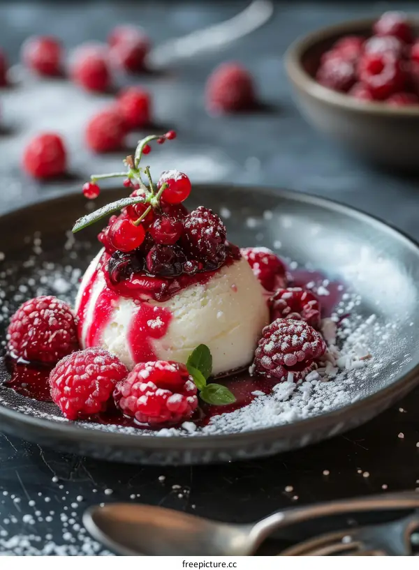 Sweet and Fluffy Cream with Berries