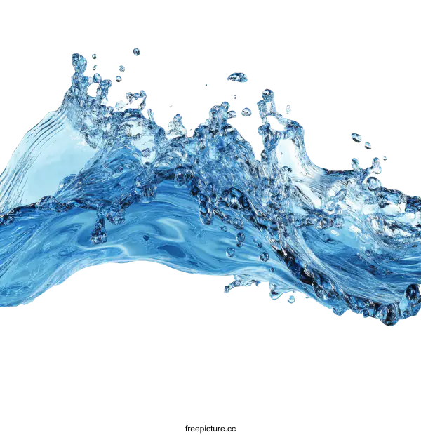 [Transparent Background PNG]Abstract Water Splash Image