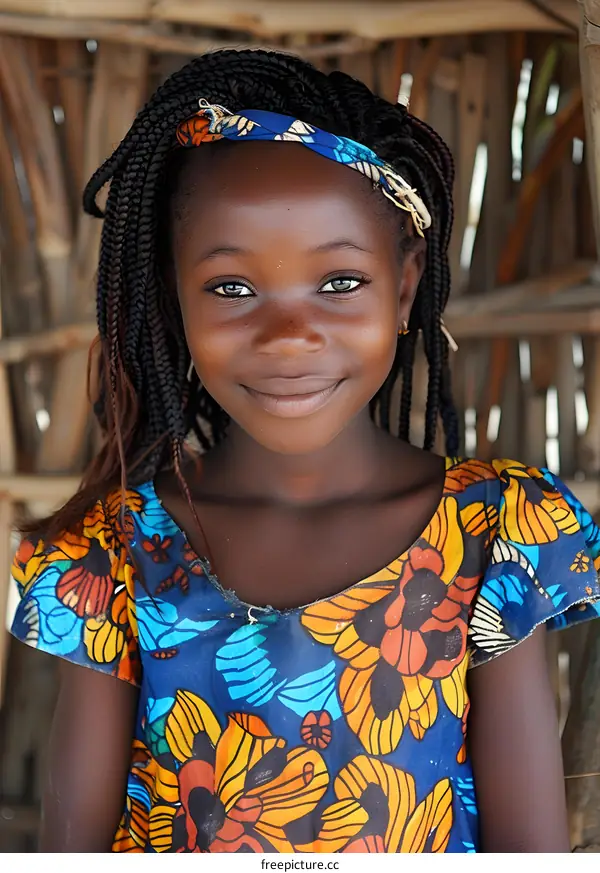 Portrait of a smiling African girl