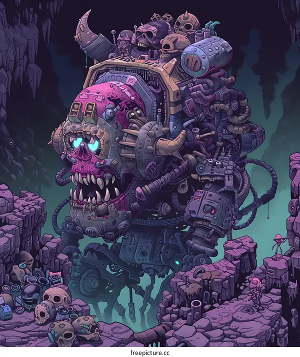 Monster Machine in a Cave