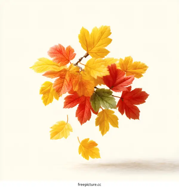 Autumn Leaves Falling in Beauty