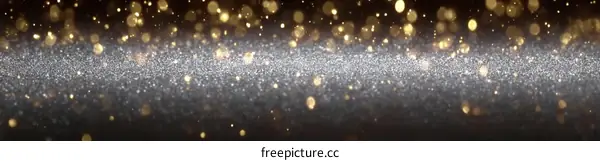 Abstract Glitter Background with Shimmering Gold and Silver