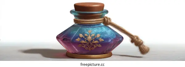 Magical Potion Bottle Illustration