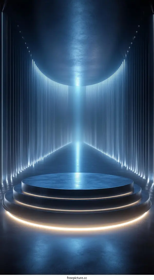 Abstract Futuristic Stage Display Design