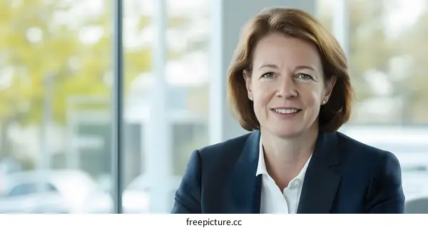 Businesswoman Portrait in Office Setting
