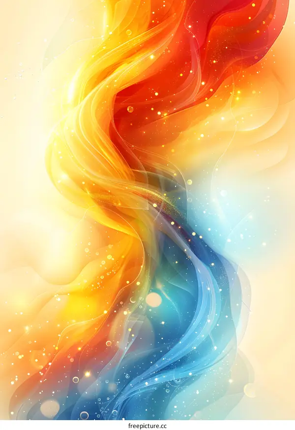 Wavy colorful abstract background