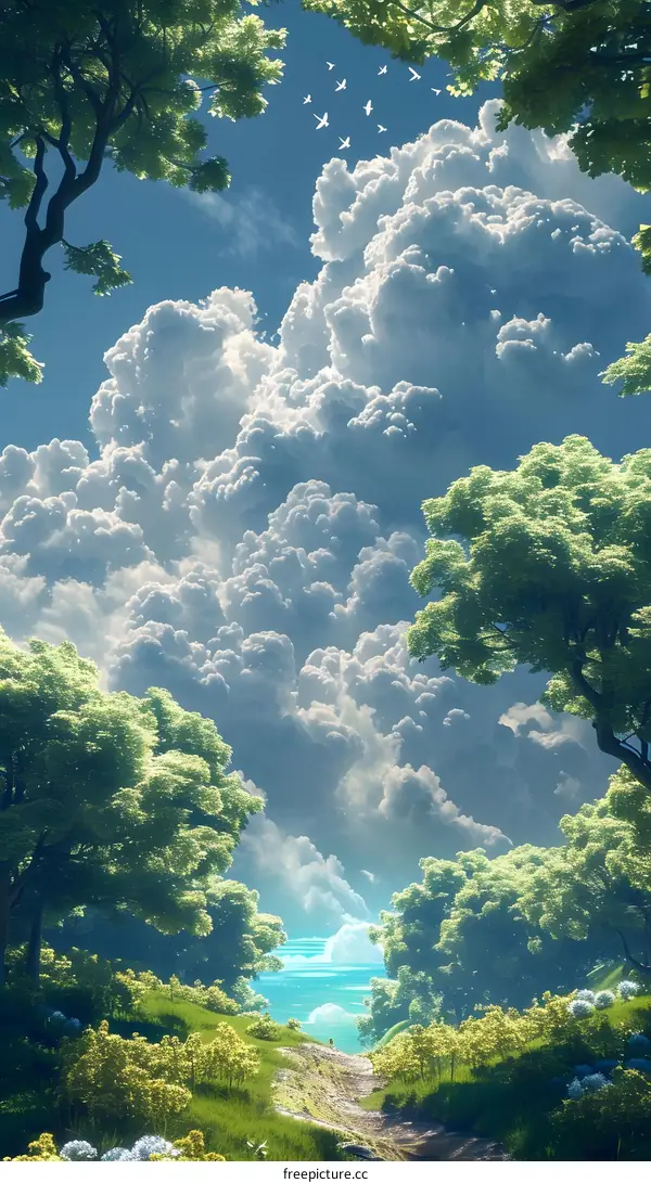 The path in the magic forest