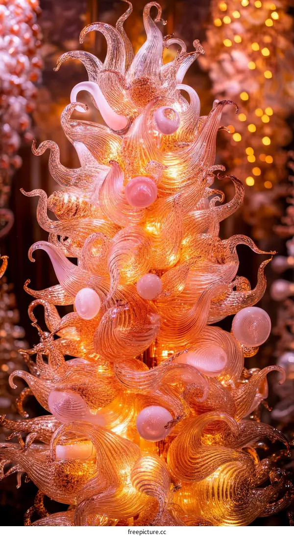 Intricate Glass Art Installation