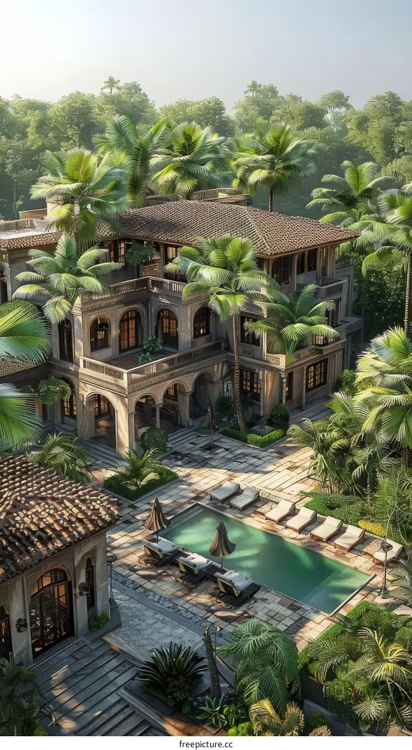 Luxury Tropical Estate Home with Pool and Gardens