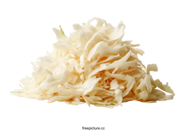 [Transparent Background PNG]Sliced White Cabbage Food Product