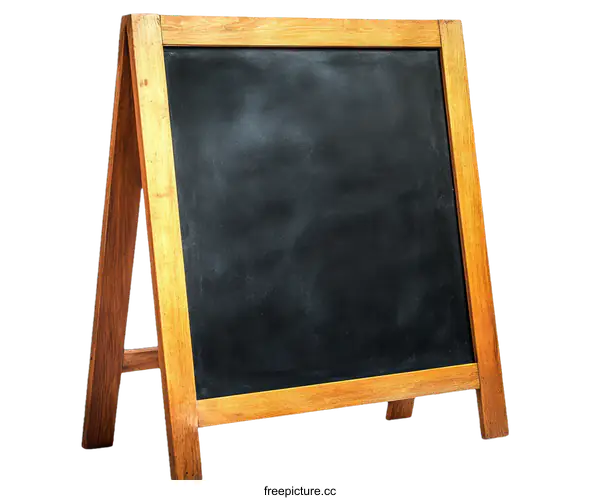 [Transparent Background PNG]Vintage Wooden Chalkboard Sign Display