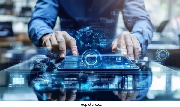 Digital Interface Interaction with a Tablet