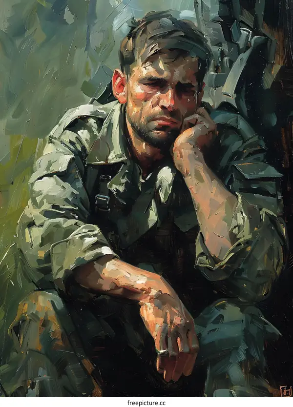 Portrait of a Young Soldier