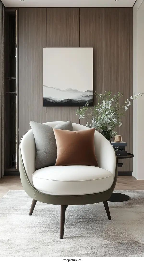 Modern Minimalist Armchair Interior Design