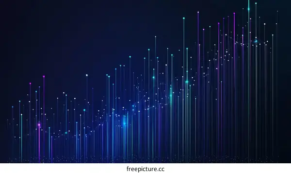 Abstract Digital Data Visualization Chart