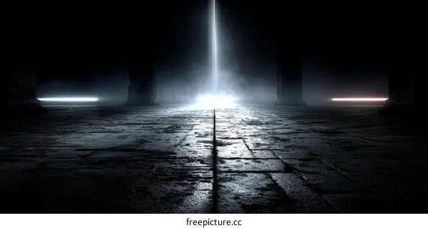 Mysterious Ancient Stone Corridor