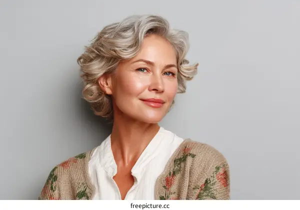 Elegant Senior Woman Portrait