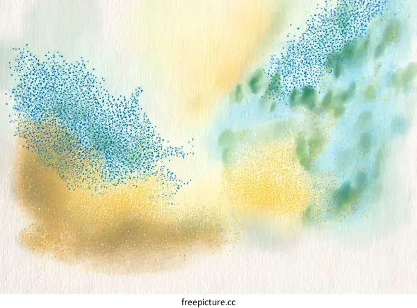 Abstract Watercolor Dotted Painting