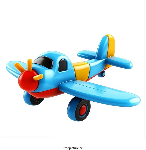 Colorful Toy Airplane Illustration