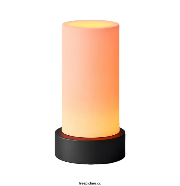 [Transparent Background PNG]Modern Cylindrical Table Lamp Design