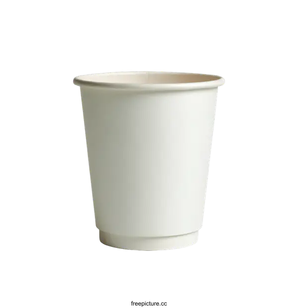 [Transparent Background PNG]Empty Disposable Coffee Paper Cup