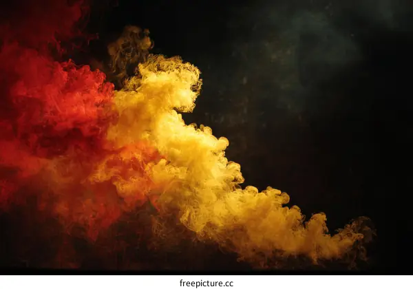 Colorful Smoke Abstract Art Background