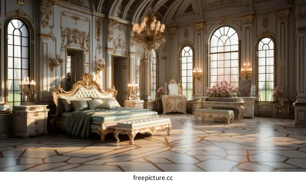 Luxurious and Expansive Bedroom Interior