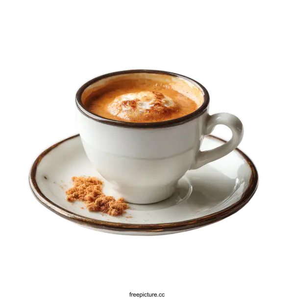 [Transparent Background PNG]Aromatic Espresso with Cinnamon Sugar