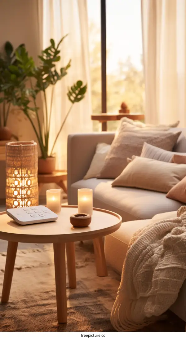 Cozy Living Room Interior with Modern Decor