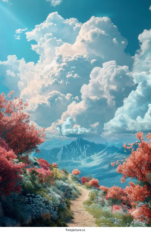 Fantasy Mountain Landscape Artwork