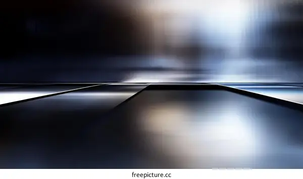 Abstract Futuristic Metal Platform