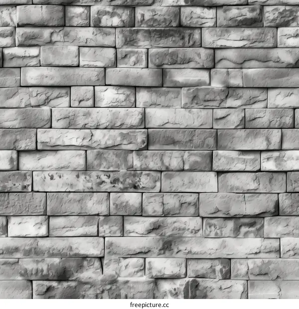 Gray brick wall texture seamless