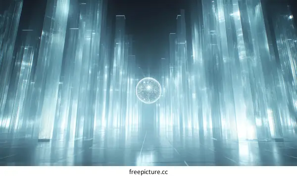 Abstract Glass Cityscape Illustration