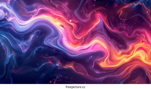 A Nebula in Space, Full of Colors