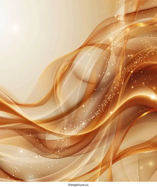 Golden Waves and Sparkling Silk