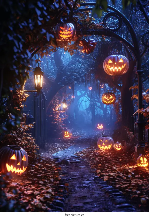 Halloween Pumpkin Forest